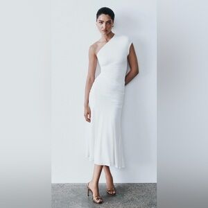 Meshki One Shoulder White Dress
